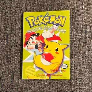Vintage Pokemon: The Electric Tail of Pikachu Graphic Novel Manga 1999 3rd Print
